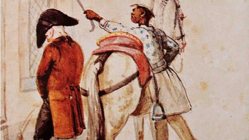 Urinar na rua era um habito comum no Brasil do século 19 - Wikimedia Commons
