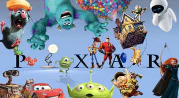 Logo da Pixar com os personagens do estúdio - Divulgação/Pixar