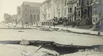 Em 1906, um terremoto de magnitude 7,9 destruiu casas e prédios em parte da Califórnia - Reprodução