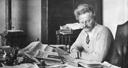 Leon Trotsky durante o seu período de exílio - Arquivo Geral do México