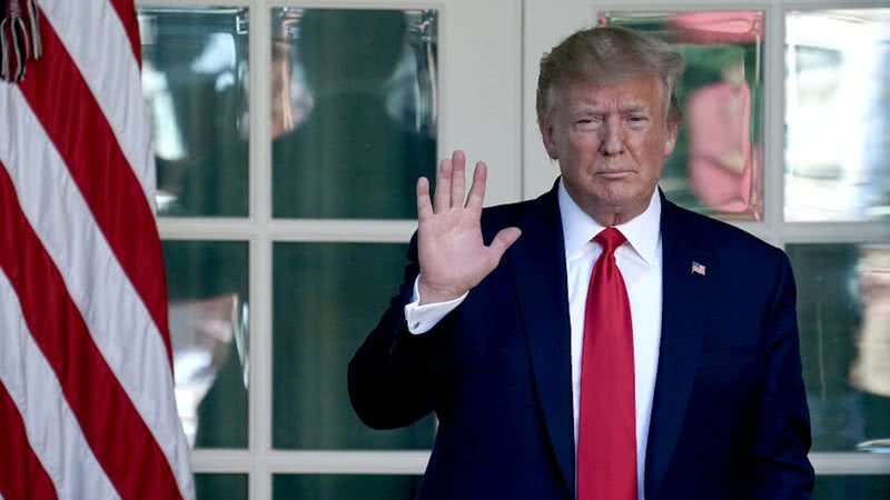 Donald Trump em aparição pública - Getty Images