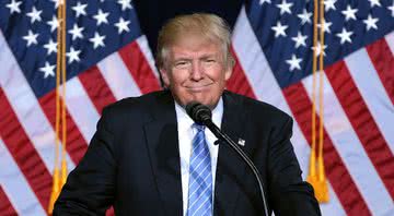 O presidente americano Donald Trump durante discurso - Wikimedia Commons