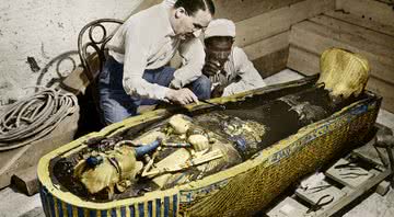 A tumba do faraó Tutancâmon em cores vivas - Getty Imagens