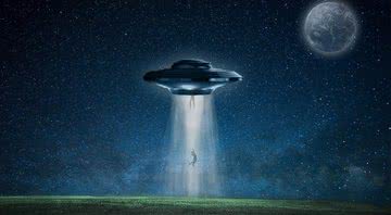 Imagem ilustrativa de uma abdução alienígena - Pixabay