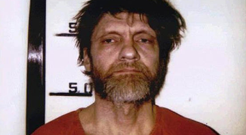 O terrorista Theodore Kaczynski em mugshot - Divulgação