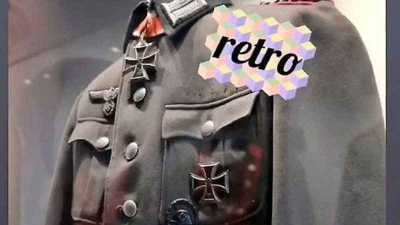 Uniforme nazista do Wehrmacht publicado na conta do atual Exército alemão - Divulgação/Instagram