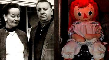 O casal Warren e a macabra boneca Annabelle - Reprodução