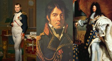 Respectivamente Napoleão, Barão Larrey e Luís XIV, citados na obra de Jean-Noël Fabiani - Creative Commons