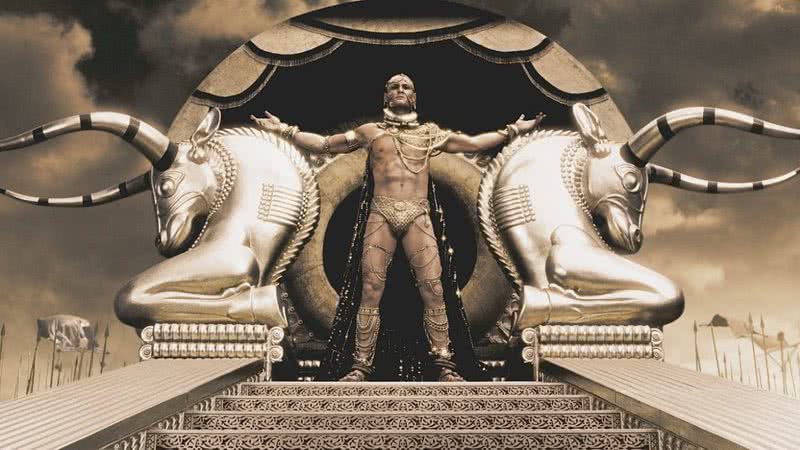 Rei Xerxes da Pérsia, no filme 300 - Warner Bros. Pictures