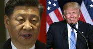 Foto dos presidentes Xi Jinping e Donald Trump - Montagem Getty Images