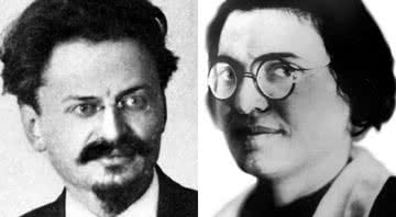 Revolucionário Trotsky e sua filha Zinaida Volkova, respectivamente - Creative Commons