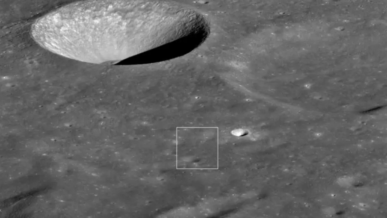 Imagem registrada pelo Lunar Reconnaissance Orbiter, da NASA - Reprodução / NASA