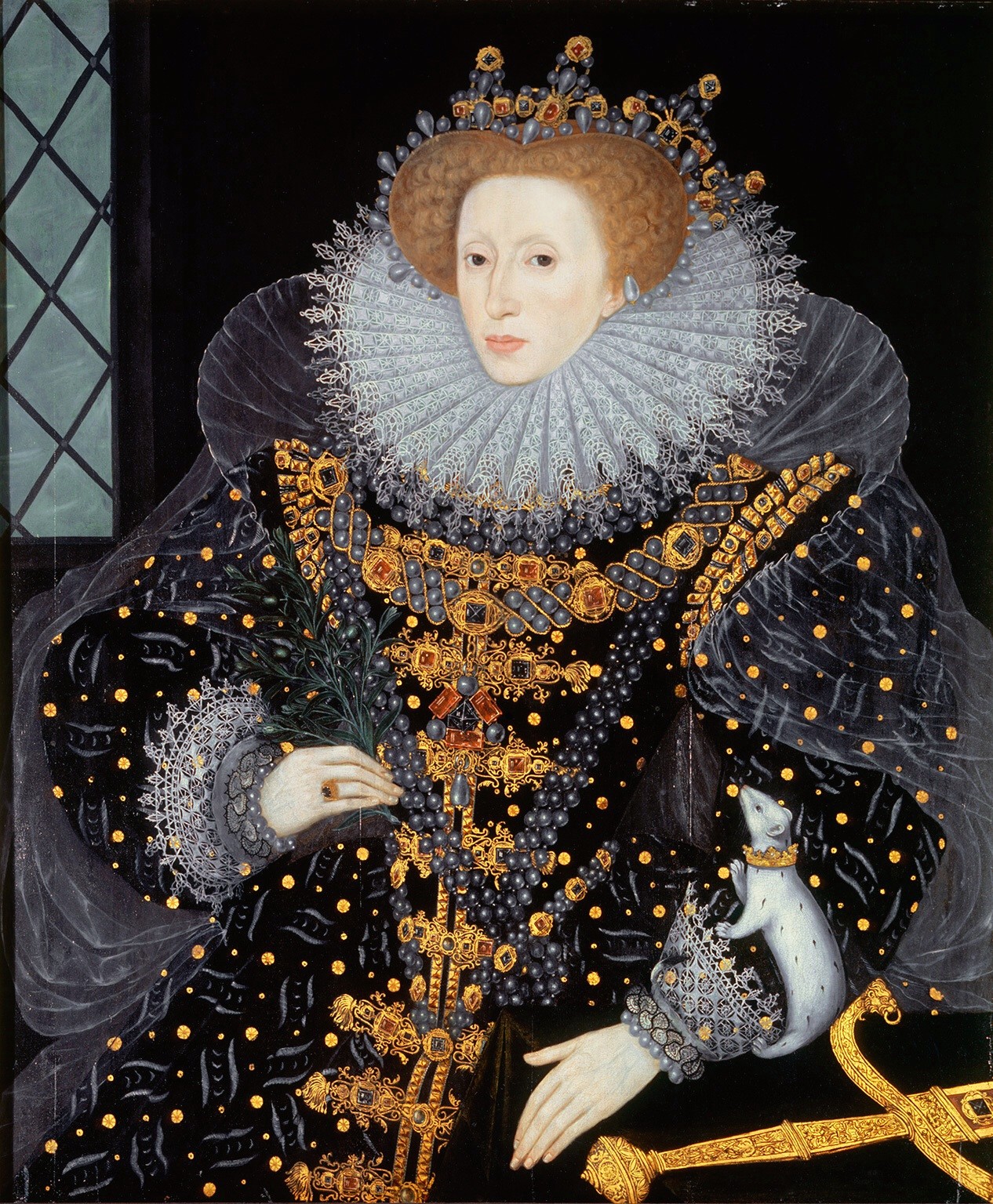 Pintura de Elizabeth I - Crédito:  William Segar/ Domínio Público / Wikimedia Commons