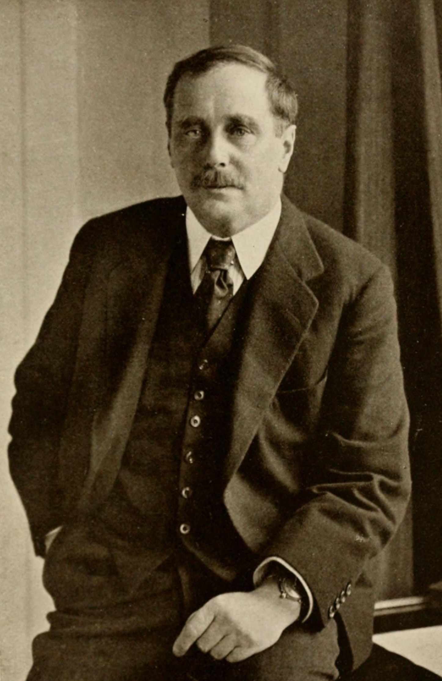 Retrato de H. G. Wells - Crédito: Autor Desconhecido / Domínio Público / Wikimedia Commons