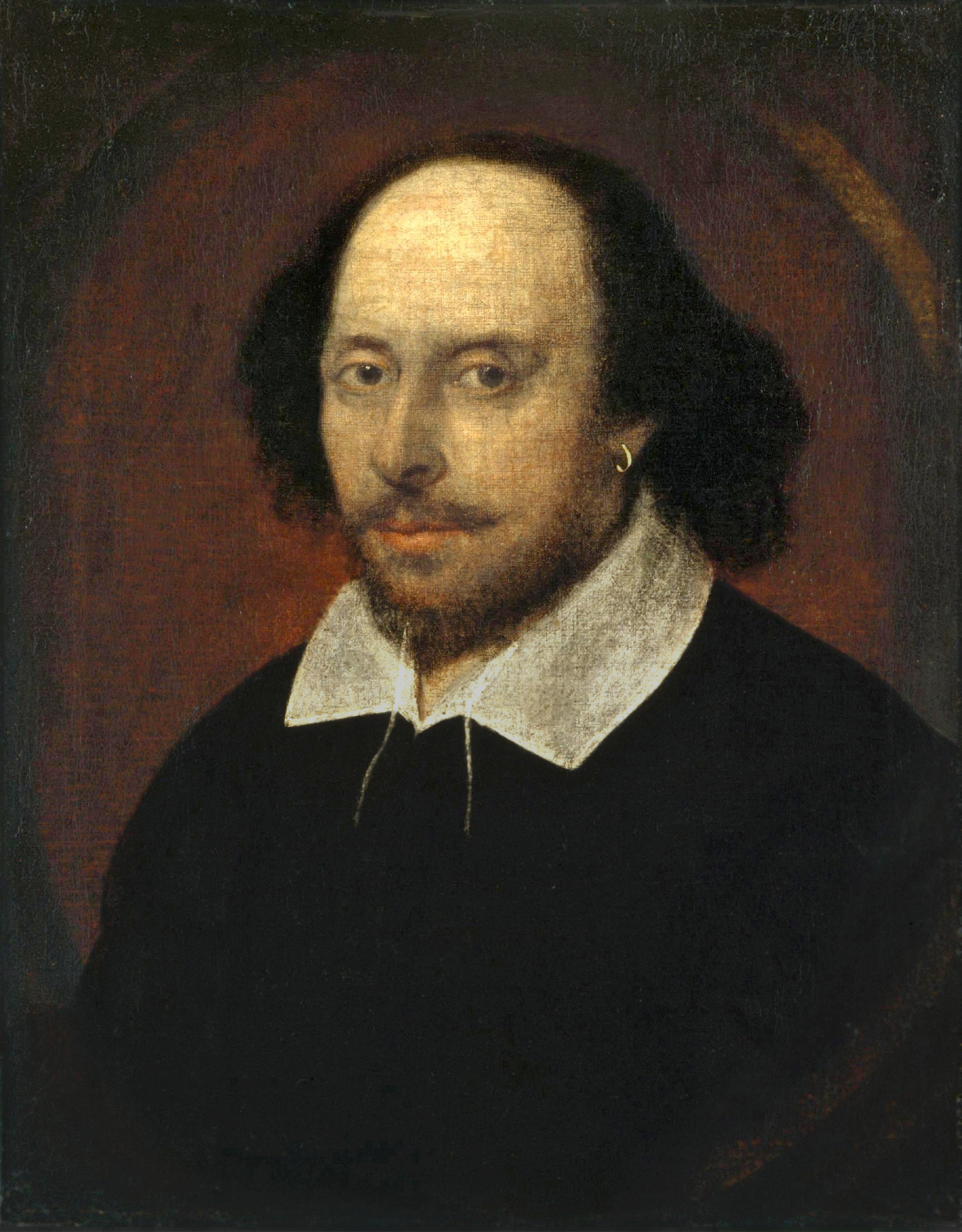 Retrato de William Shakespeare - Crédito: John Taylor/ Domínio Público / Wikimedia Commons