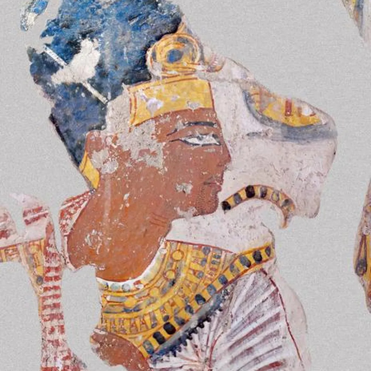 Pintura de Ramsés II encontrada na tumba de Nakhtamon