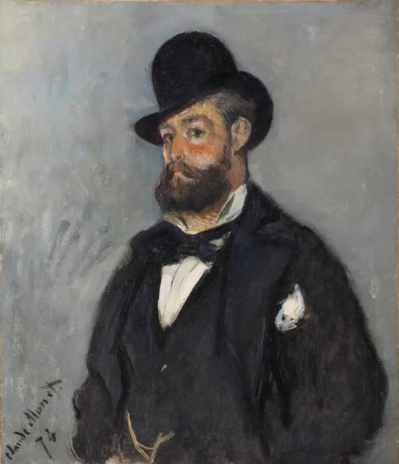 Quadro retratando Léon Monet, pintado por Claude Monet em 1874