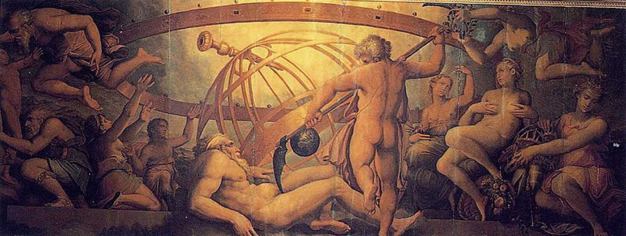 'A mutilação de Urano por Saturno', de Giorgio Vasari