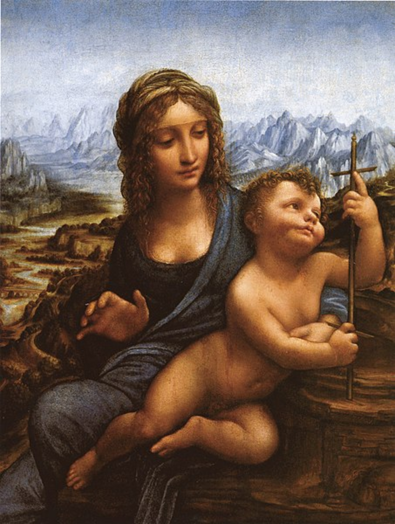 Quadro 'Virgem do Fuso', de Leonardo da Vinci