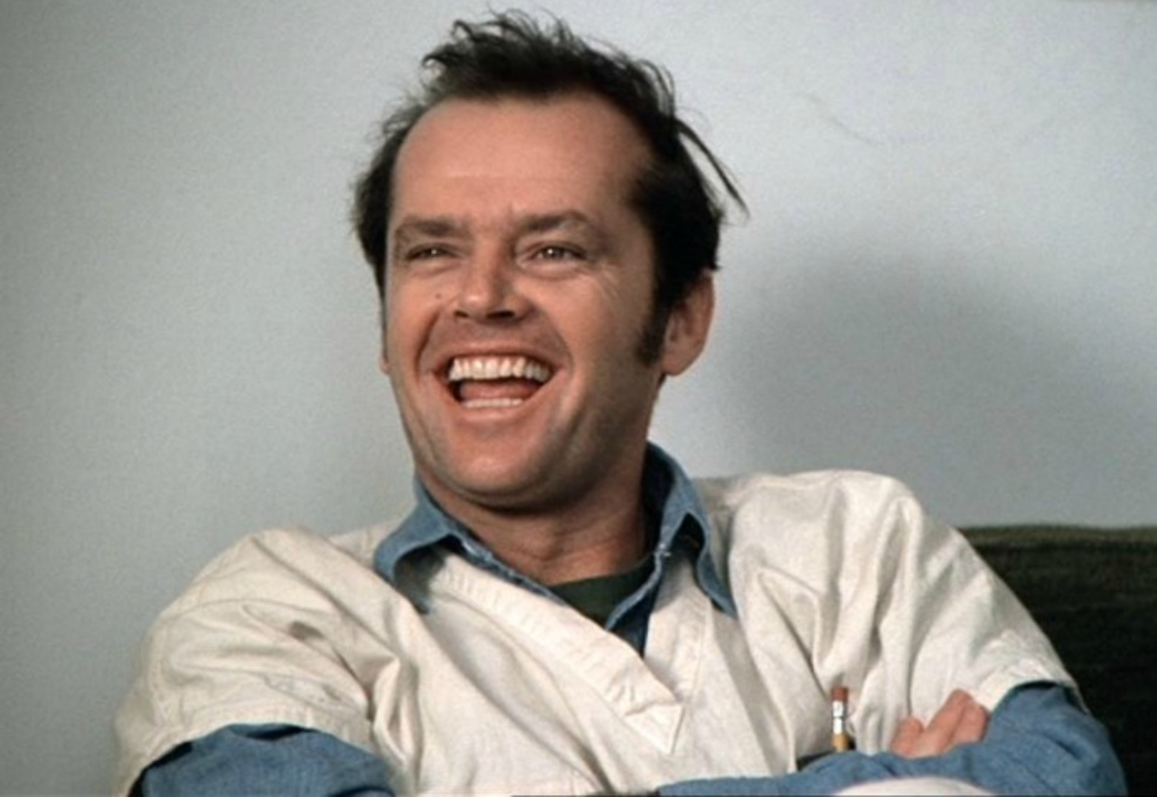 Jack Nicholson como Randle Patrick McMurphy em 'Um Estranho no Ninho' (1975)