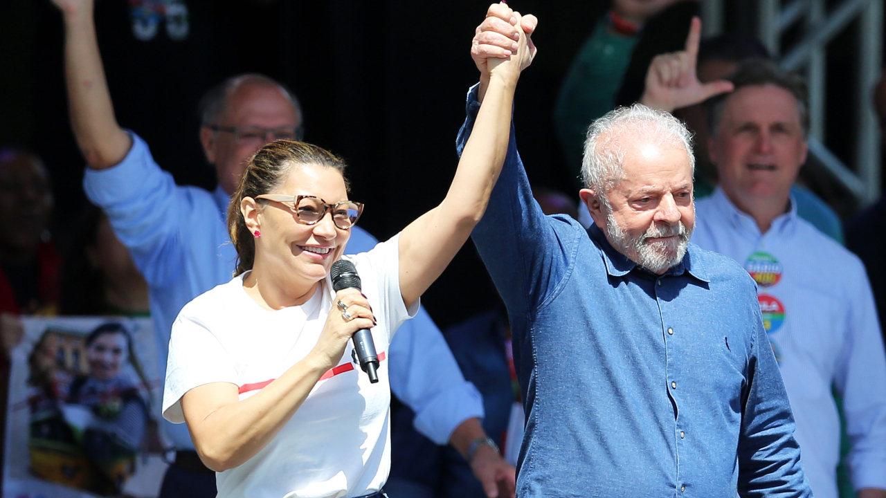 'Janja' da Silva e Lula, novo presidente do Brasil