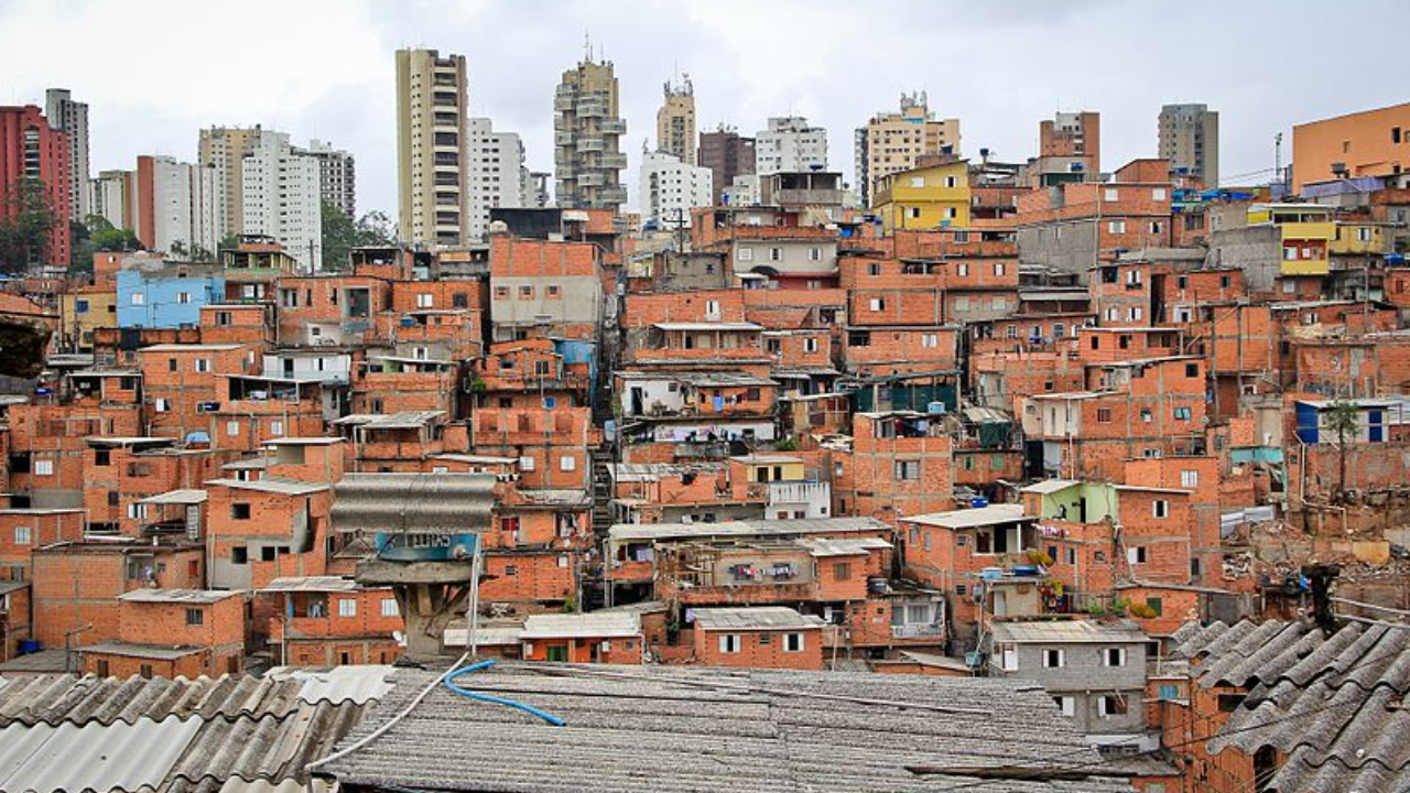 Favela do Paraisópolis, localizada na zona sul da cidade de São Paulo