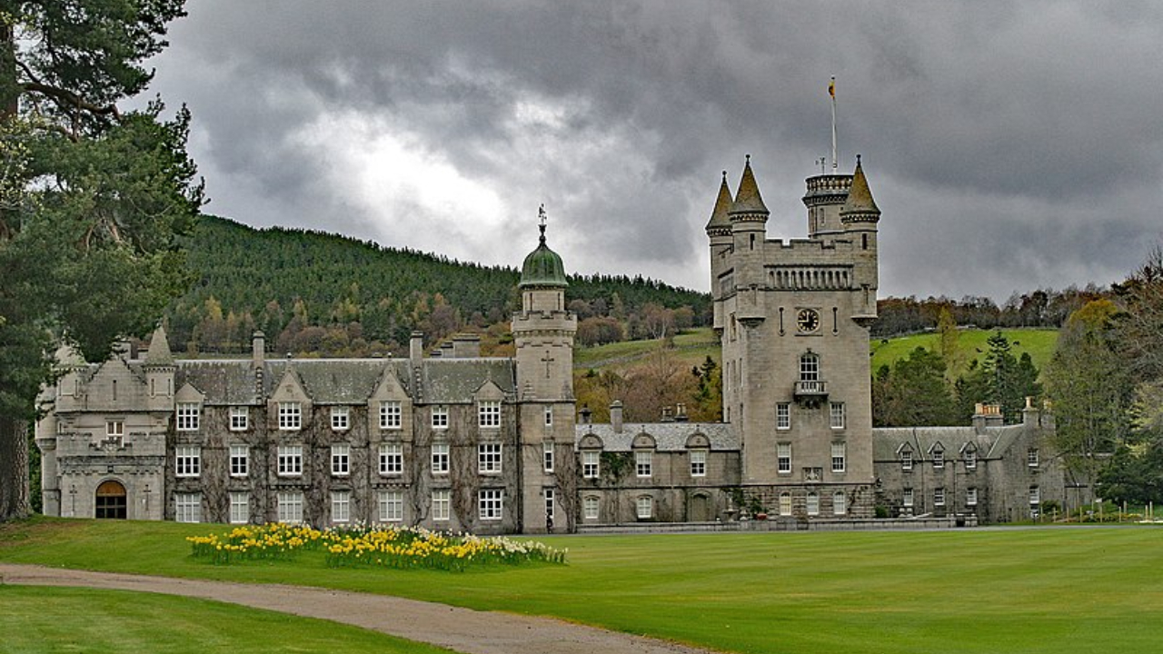 Castelo de Balmoral, em Aberdeenshire, Escócia, hoje em dia