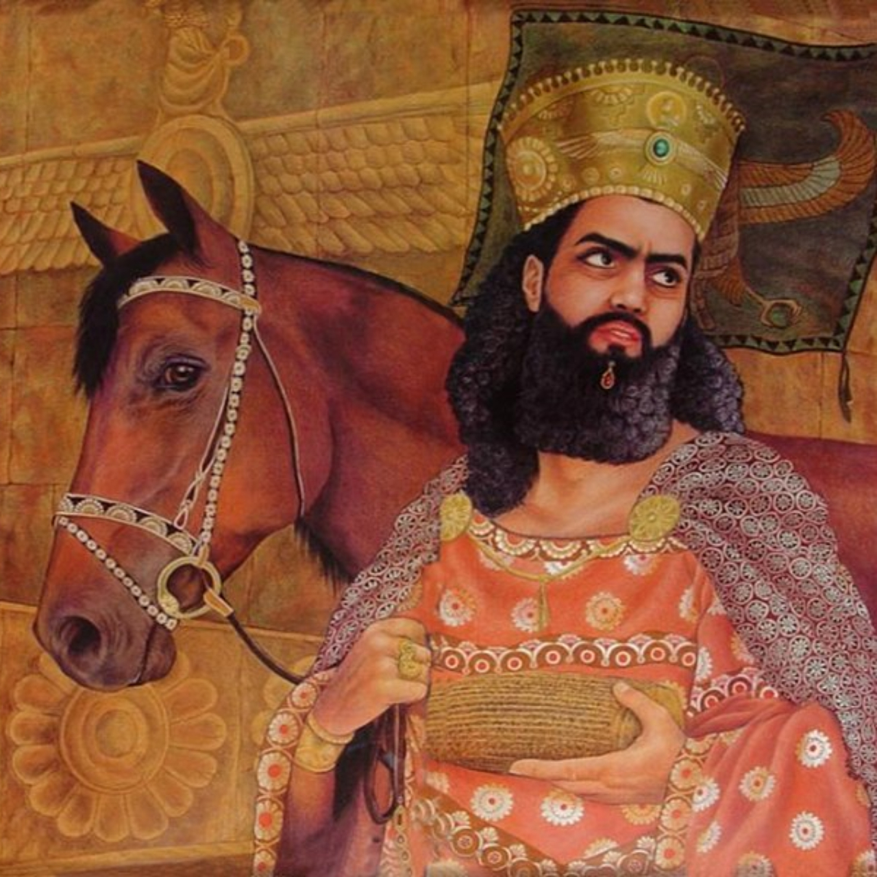 Ilustração do rei Ciro, o Grande