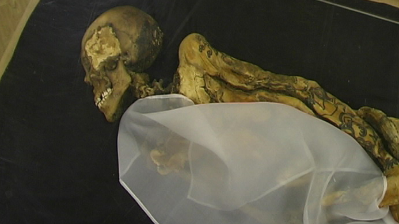 Múmia da 'Princesa de Ukok', encontrada em 1993 na Sibéria