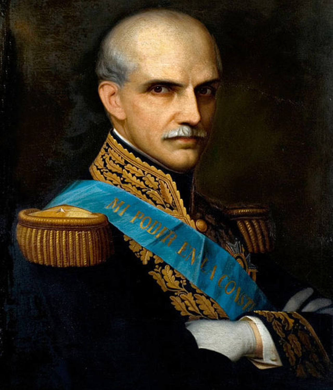 Retrato de Gabriel García Moreno, antigo presidente do Equador