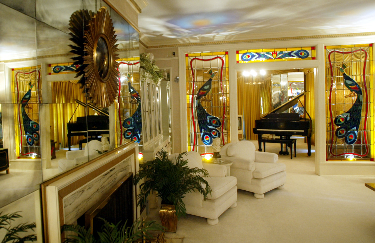 Área interna de Graceland, hoje um museu