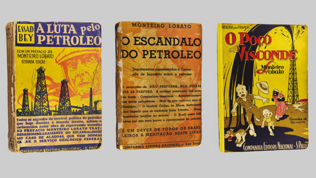 Os livros 'A Luta pelo Petróleo' (1935), 'O Escândalo do Petróleo' (1936) e 'O Poço do Visconde' (1937), respectivamente