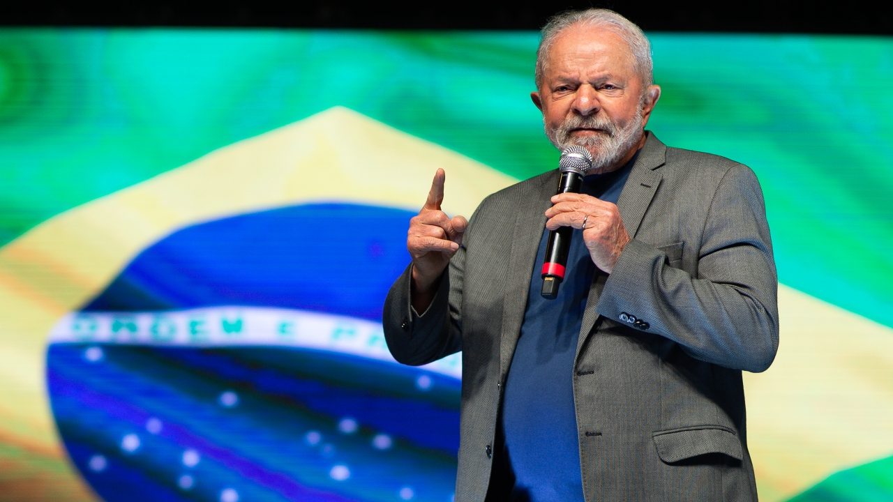 Ex-presidente Luiz Inácio Lula da Silva em discurso
