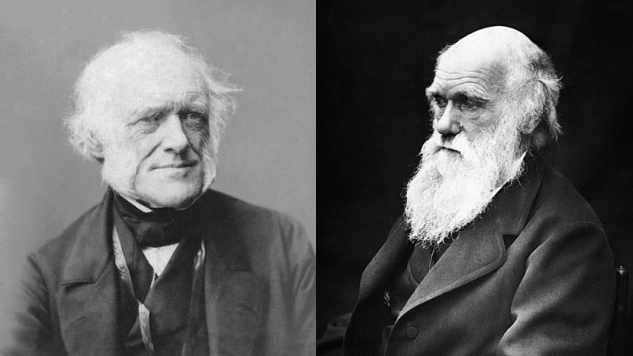 O advogado Charles Lyell e o biólogo Charles Darwin