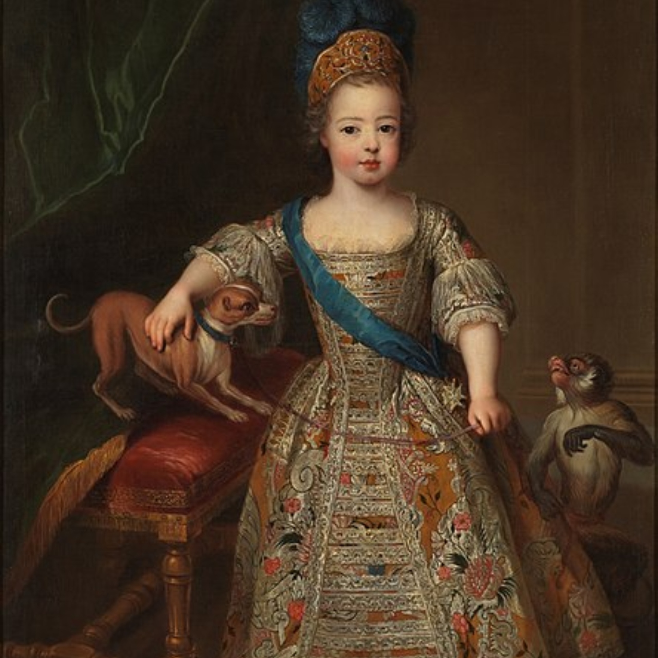 Rei Luís XV durante sua infância