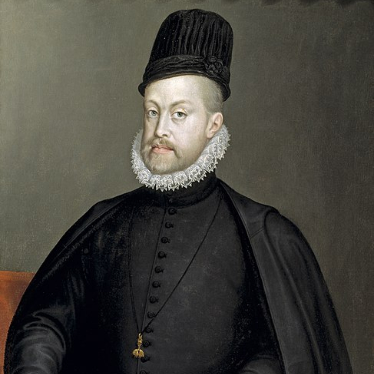 Retrato do rei Filipe II, da Espanha, feito por Sofonisba Anguissola