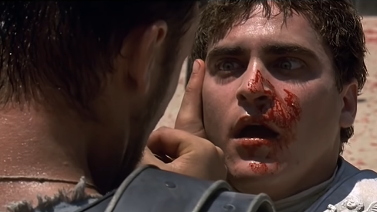 Cena da morte de Commodus em 'Gladiador' (2000)
