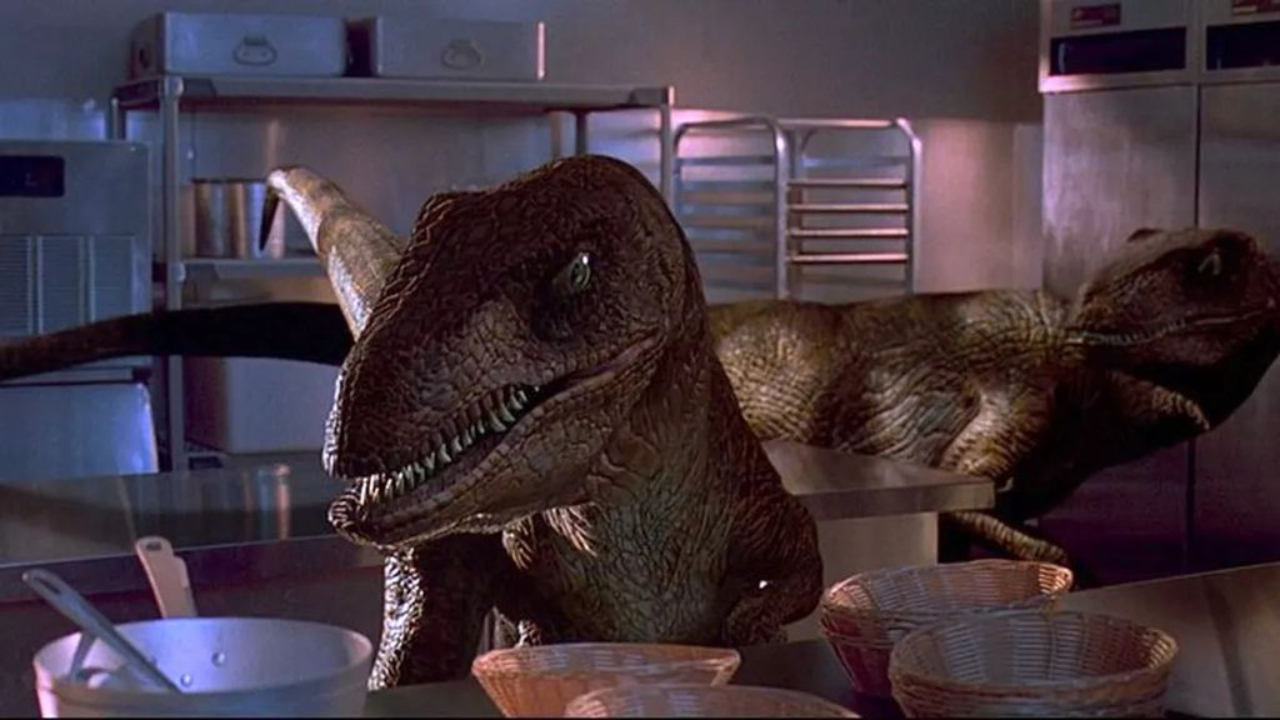 Velociraptores em 'Jurassic Park' (1993)