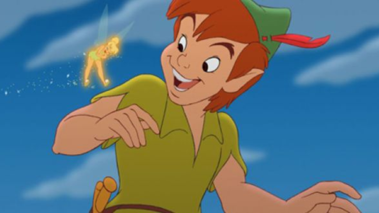 Peter Pan e a fadinha Sininho, clássicos personagens da Disney