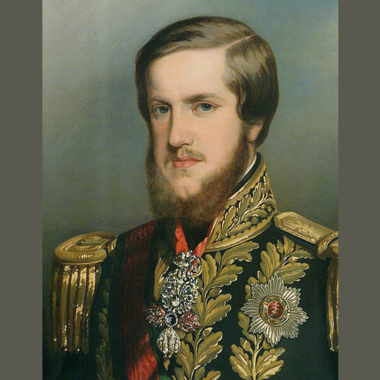 Retrato de Dom Pedro II, filho do primeiro imperador do Brasil