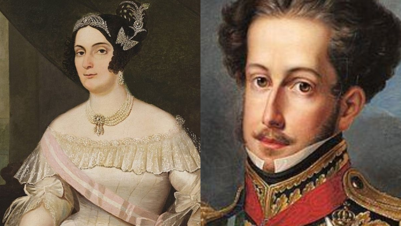 Retratos da Marquesa de Santos e de Dom Pedro I