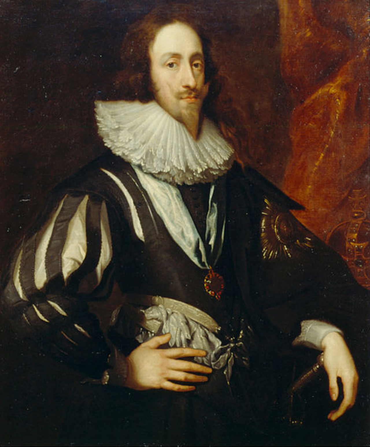 Pintura de van Dyck do rei Charles I