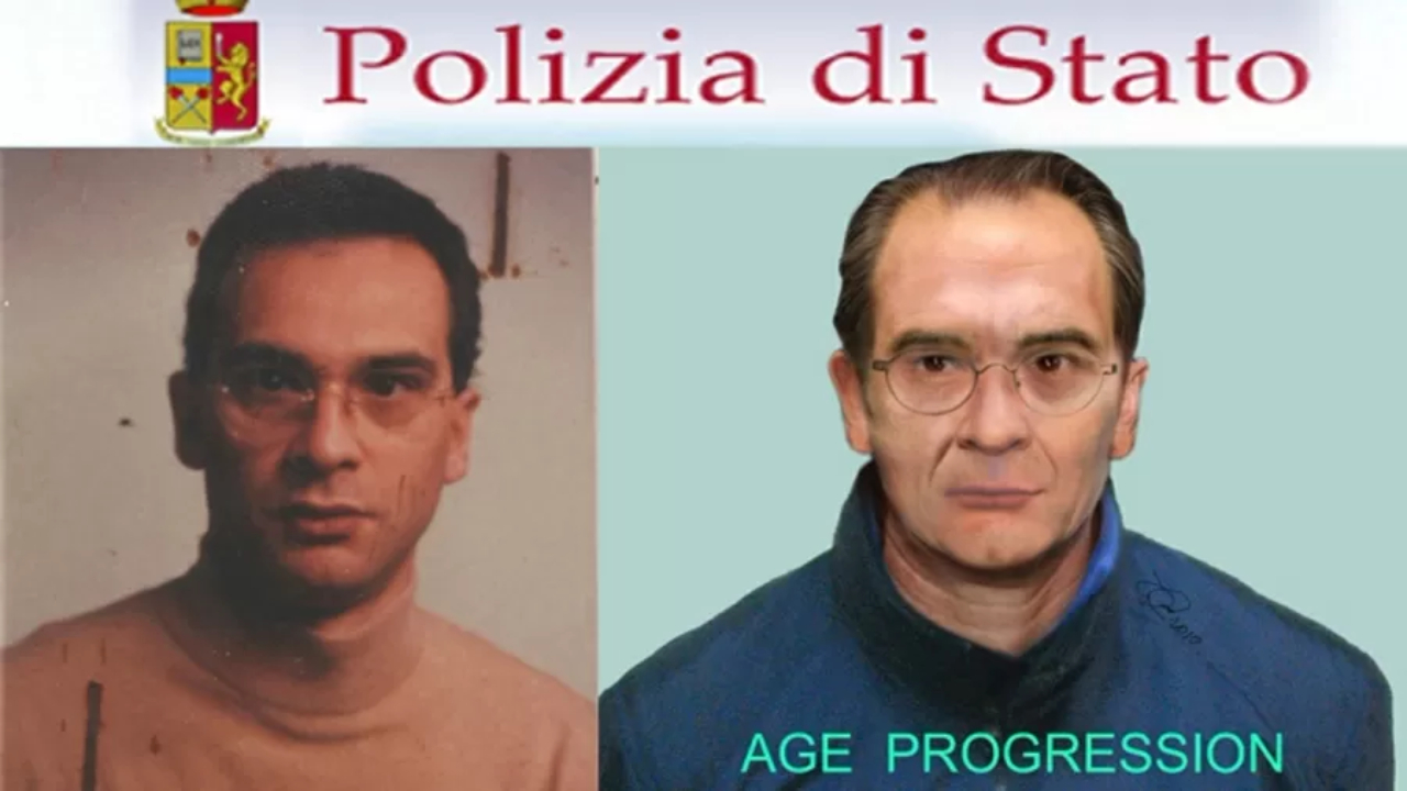 Imagens divulgadas pela polícia italiana para identificar Matteo Messina Denaro
