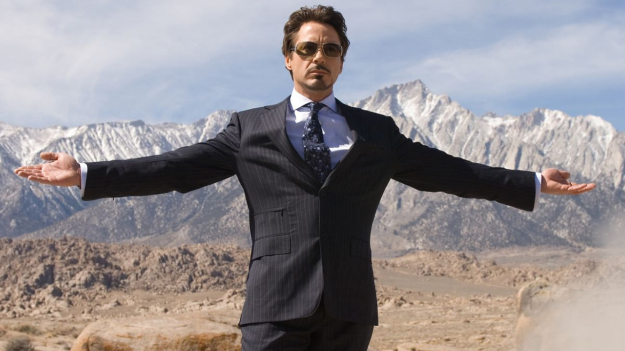 Robert Downey Jr. como Tony Stark em 'Homem de Ferro' (2008)