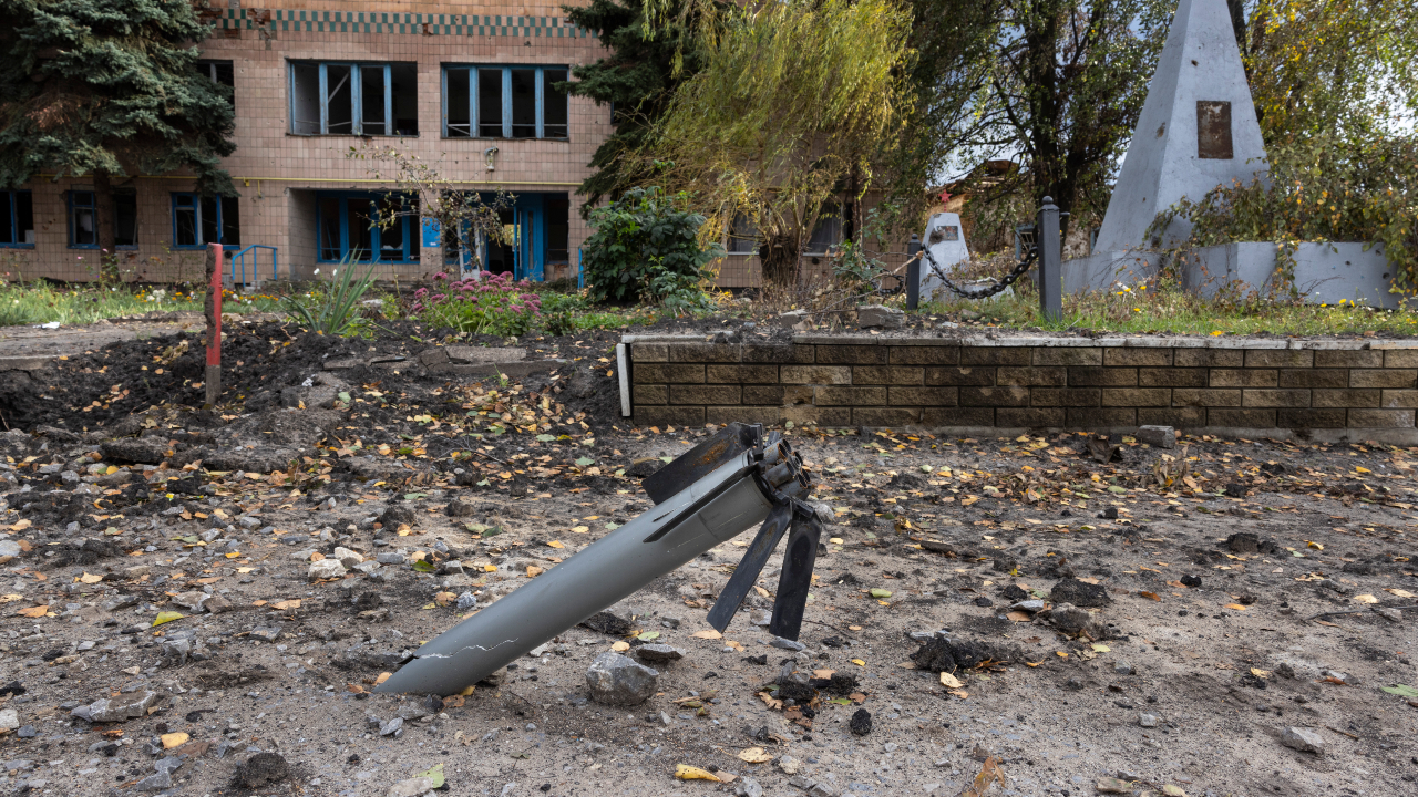 Fotografia da cidade de Lyman, e de como está após conflito entre Rússia e Ucrânia