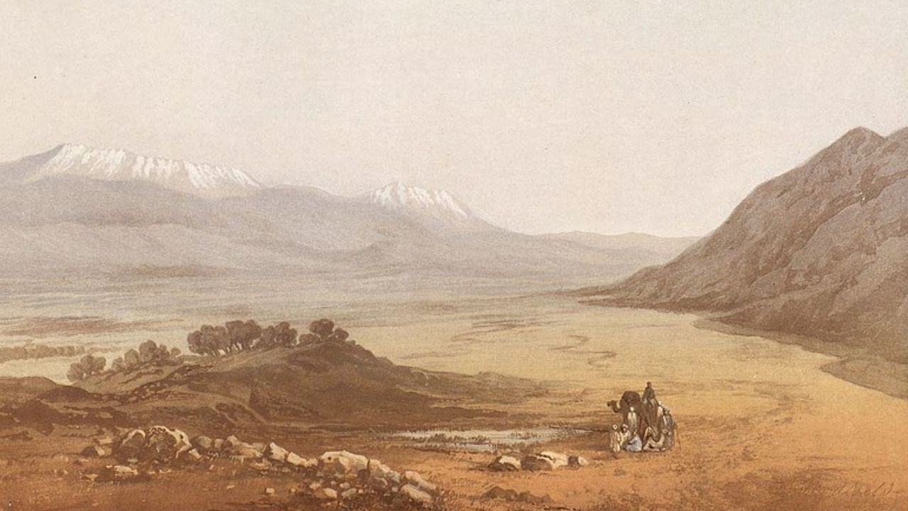 Ilustração do Vale do Beca em 1857