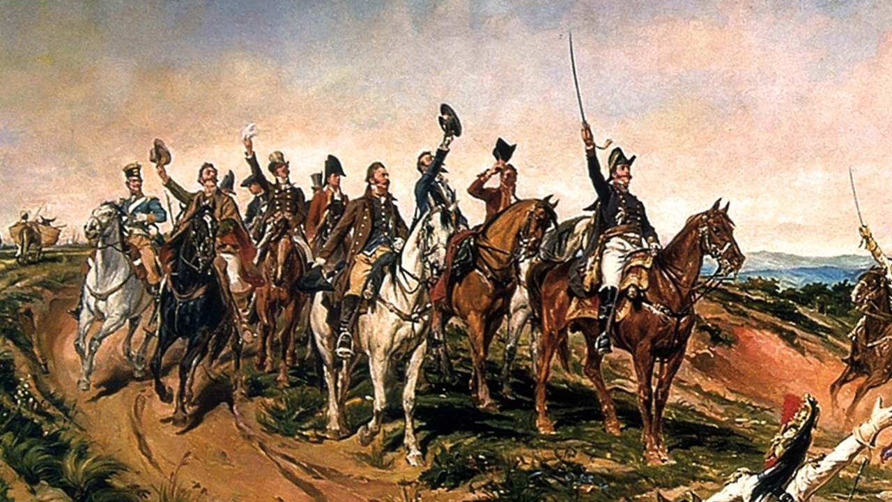 Dom Pedro I estava montado à cavalo ou em mula quando proclamou a  Independência?