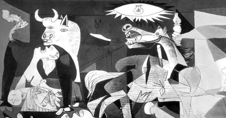 Detalhe do quadro Guernica, de Pablo Picasso